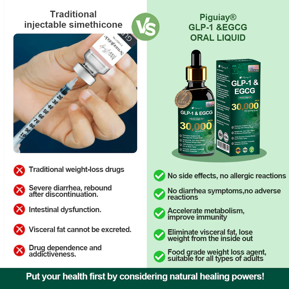 Piguiay® GLP-1 & EGCG Slimming & Health Boost Drops🏆🏆( Food-grade fat burner – Developed by The Obesity Society)🎁