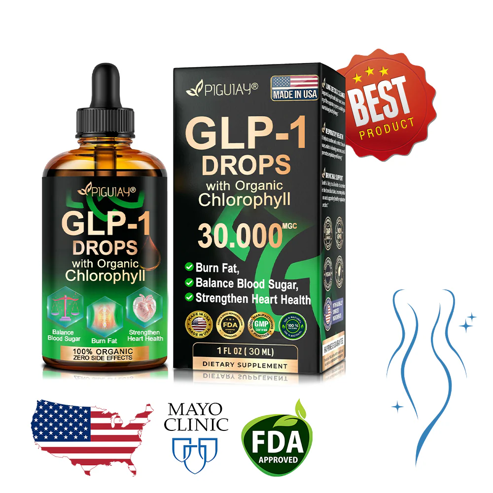 Piguiay® GLP-1 Chlorophyll Fat Burn & Sugar Control Drops( 👨‍⚕️Food-grade fat burner – Developed by The Obesity Society)🎁