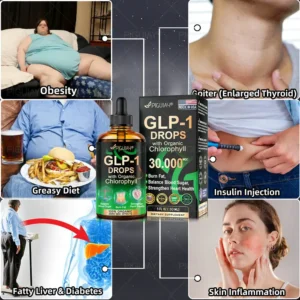 Piguiay® GLP-1 Chlorophyll Fat Burn & Sugar Control Drops( 👨‍⚕️Food-grade fat burner – Developed by The Obesity Society)🎁