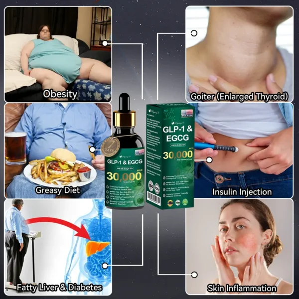 Piguiay® GLP-1 & EGCG Slimming & Health Boost Drops🏆🏆( Food-grade fat burner – Developed by The Obesity Society)🎁