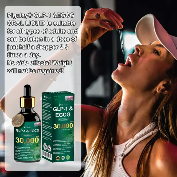 Piguiay® GLP-1 & EGCG Slimming & Health Boost Drops🏆🏆( Food-grade fat burner – Developed by The Obesity Society)🎁