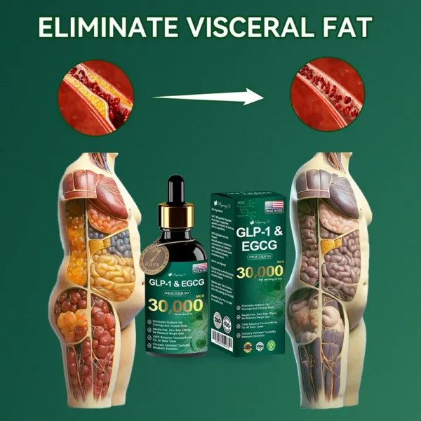 Piguiay® GLP-1 & EGCG Slimming & Health Boost Drops🏆🏆( Food-grade fat burner – Developed by The Obesity Society)🎁