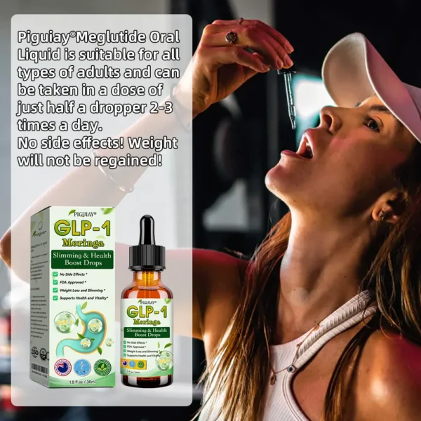 Piguiay® GLP-1 Moringa Slimming & Health Boost Drops(Food-grade fat burner - Developed by experts in secretology and metabolism)🌞