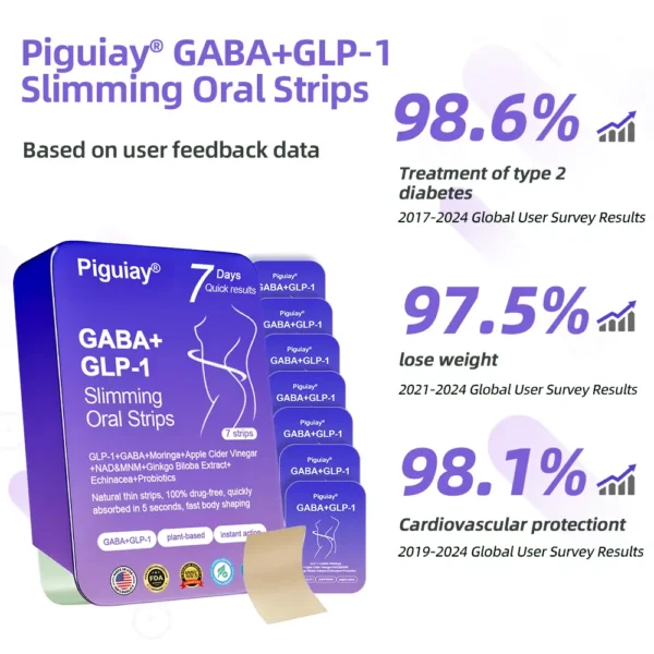 [See results in 7 days]Piguiay® GABA+GLP-1 Slimming Oral Strips🔥(Dissolves in 5 seconds, quick effect, long-lasting, effective against diabetes, insomnia, obesity and cardiovascular disease)🔥