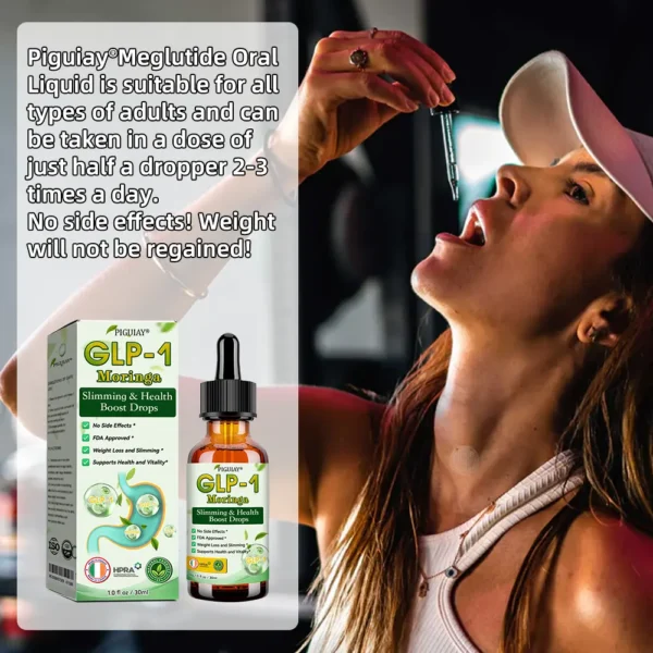 Piguiay® GLP-1 Moringa Slimming & Health Boost Drops(💛Food-grade fat burner - Developed by The Obesity Society)💛