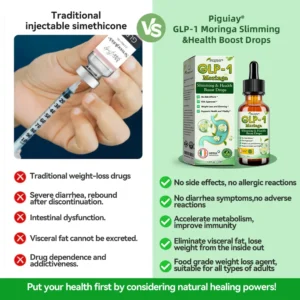 Piguiay® GLP-1 Moringa Slimming & Health Boost Drops(💛Food-grade fat burner - Developed by The Obesity Society)💛