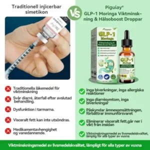 Piguiay® GLP-1 Moringa Viktminskning Hälsoboost Droppar(Livsmedelsgodkänd fettförbrännare – Utvecklad av experter inom sekretologi och metabolism)🇸🇪