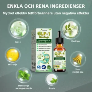 Piguiay® GLP-1 Moringa Viktminskning Hälsoboost Droppar(Livsmedelsgodkänd fettförbrännare – Utvecklad av experter inom sekretologi och metabolism)🇸🇪