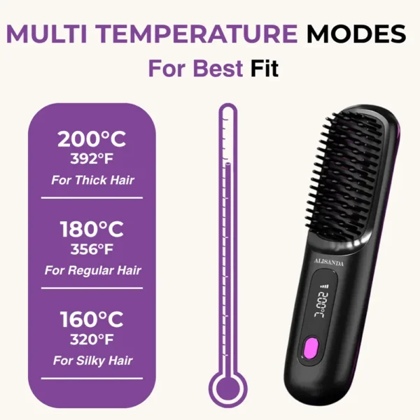 Alisanda™ IntelliBrush Hair Straightener