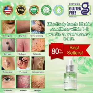 𝐎𝐫𝐢𝐚𝐜𝐡® 𝐀𝟏𝟎+ 𝟔-𝐢𝐧-𝟏 𝐃𝐞𝐫𝐦𝐚𝐑𝐞𝐩𝐚𝐢𝐫 𝐒𝐞𝐫𝐮𝐦 𝐅𝐃𝐀 𝐂𝐞𝐫𝐭𝐢𝐟𝐢𝐞𝐝 – 𝐅𝐢𝐫𝐦𝐬 𝐥𝐨𝐨𝐬𝐞 𝐬𝐤𝐢𝐧, 𝐟𝐚𝐝𝐞𝐬 𝐛𝐫𝐮𝐢𝐬𝐢𝐧𝐠 𝐚𝐧𝐝 𝐬𝐞𝐧𝐢𝐥𝐞 𝐩𝐮𝐫𝐩𝐮𝐫𝐚, 𝐚𝐧𝐝 𝐢𝐦𝐩𝐫𝐨𝐯𝐞𝐬 𝐤𝐞𝐫𝐚𝐭𝐢𝐧 𝐛𝐮𝐢𝐥𝐝𝐮𝐩, 𝐬𝐞𝐛𝐨𝐫𝐫𝐡𝐞𝐢𝐜 𝐝𝐞𝐫𝐦𝐚𝐭𝐢𝐭𝐢𝐬, 𝐚𝐧𝐝 𝐟𝐨𝐥𝐥𝐢𝐜𝐮𝐥𝐚𝐫 𝐤𝐞𝐫𝐚𝐭𝐨𝐬𝐢𝐬.