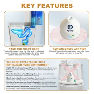 Piguiay® pro Magnetic Field Molecular Interference Antifreeze Toilet Thermostat (Supports deodorization, stain removal, insect repellent, and room temperature control)