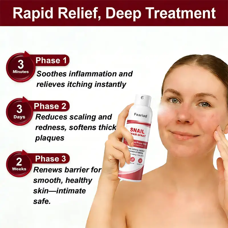 Feariad Snail Repair Spray for Itchy, Flaky Psoriasis Skin