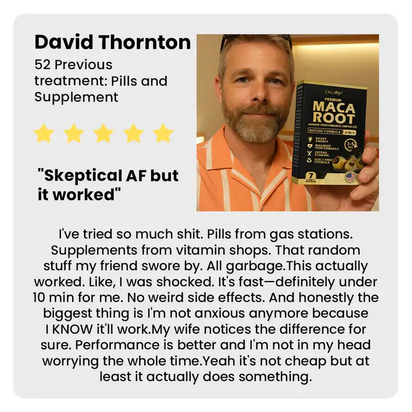 Oveallgo® Maca Root HARDER Performance Ampoules